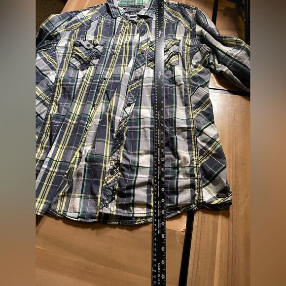 Buckle black plaid button down - Picture 6 of 7